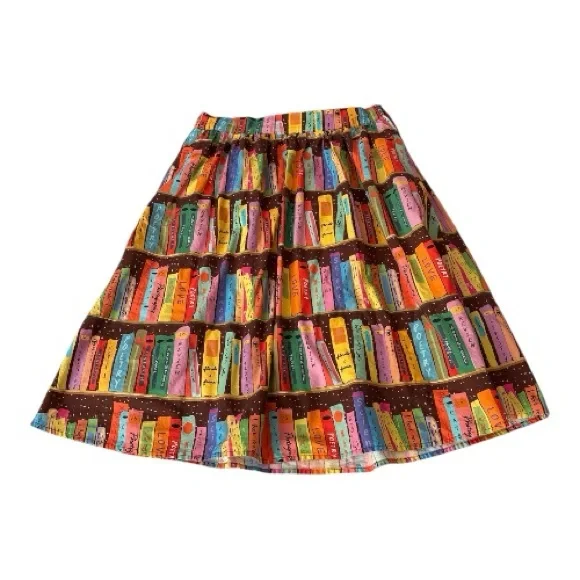 Modcloth Literary Flirt A-Line Skirt Women’s Medium - Picture 2 of 4